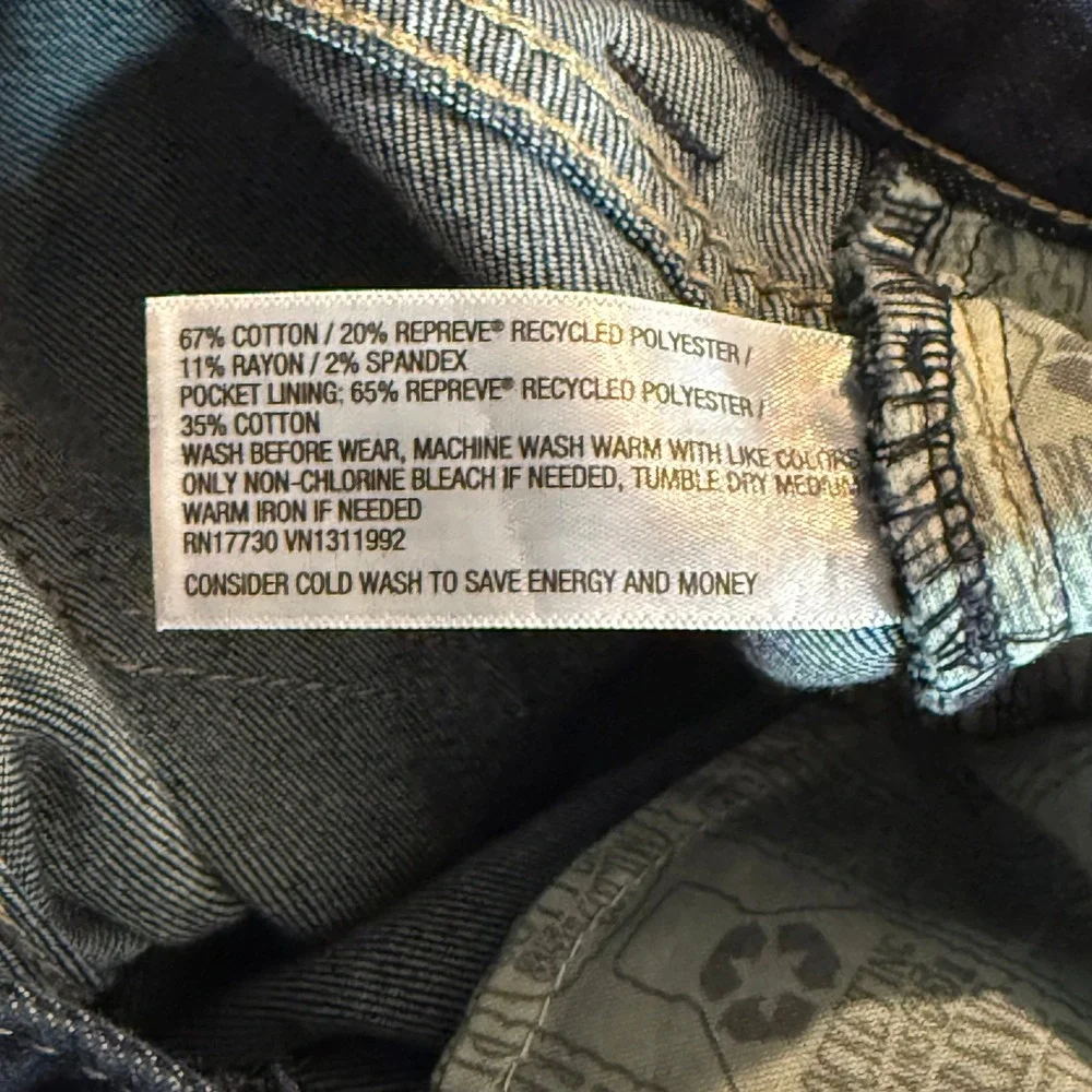 Cat & Jack Girls Skinny‎ Jeans  Size 12P Dark Wash Denim